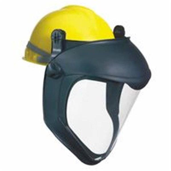 Honeywell Uvex Uvex By Honeywell 763-S8505 Bionic Face Shield With Hard Hat Adapter; Black With Clear Lens; Polycarbonate 763-S8505
